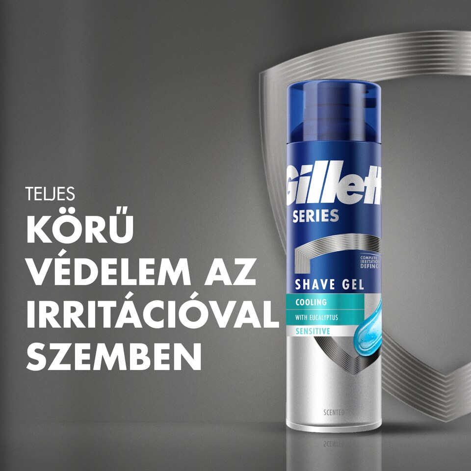 image 1 of Gillette Series Hűsítő Borotvazselé Eukaliptusszal, 200ml
