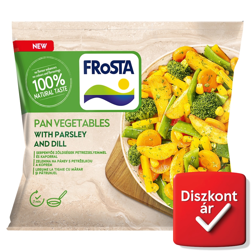 FRoSTA gyorsfagyasztott serpenyős zöldségek petrezselyemmel és kaporral 400 g