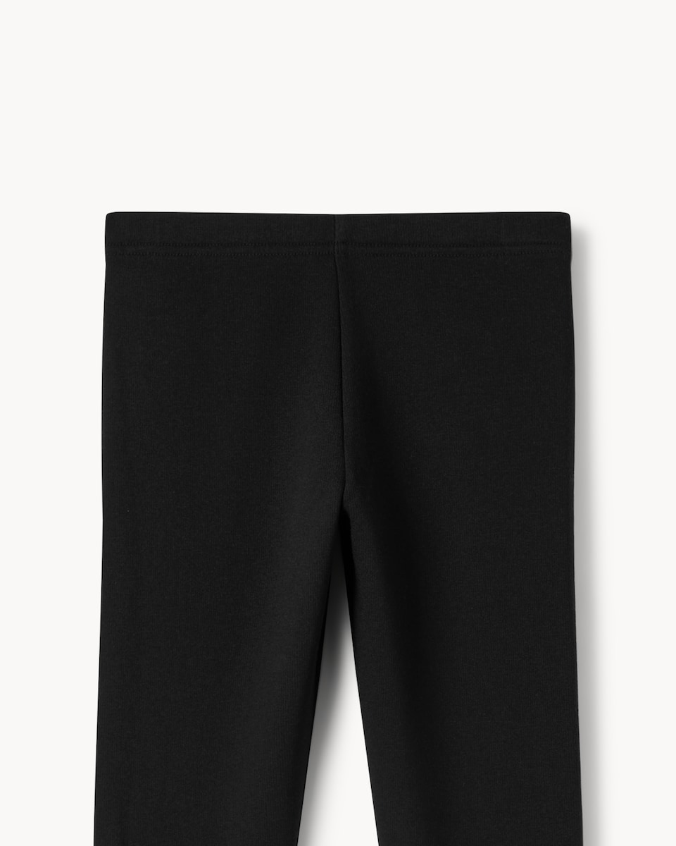 image 1 of F&F Girls Fleece Lined Leggings in Black