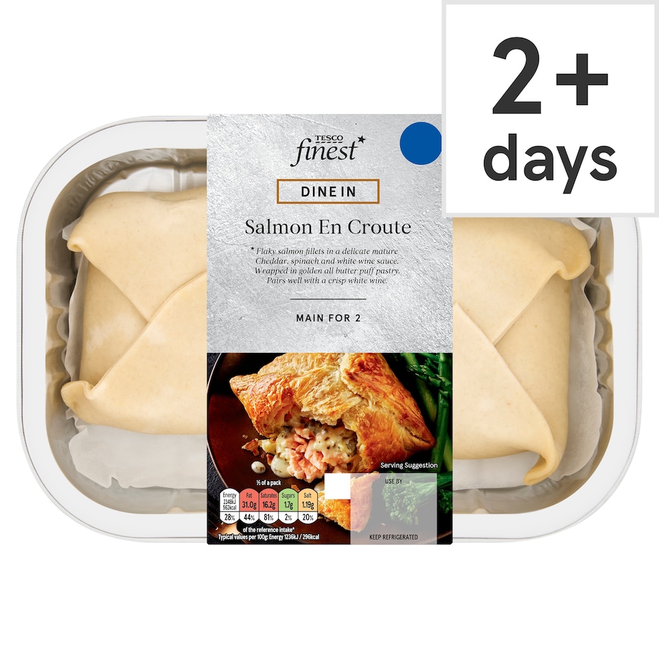 Tesco Finest Dine In Salmon En Croute 380g