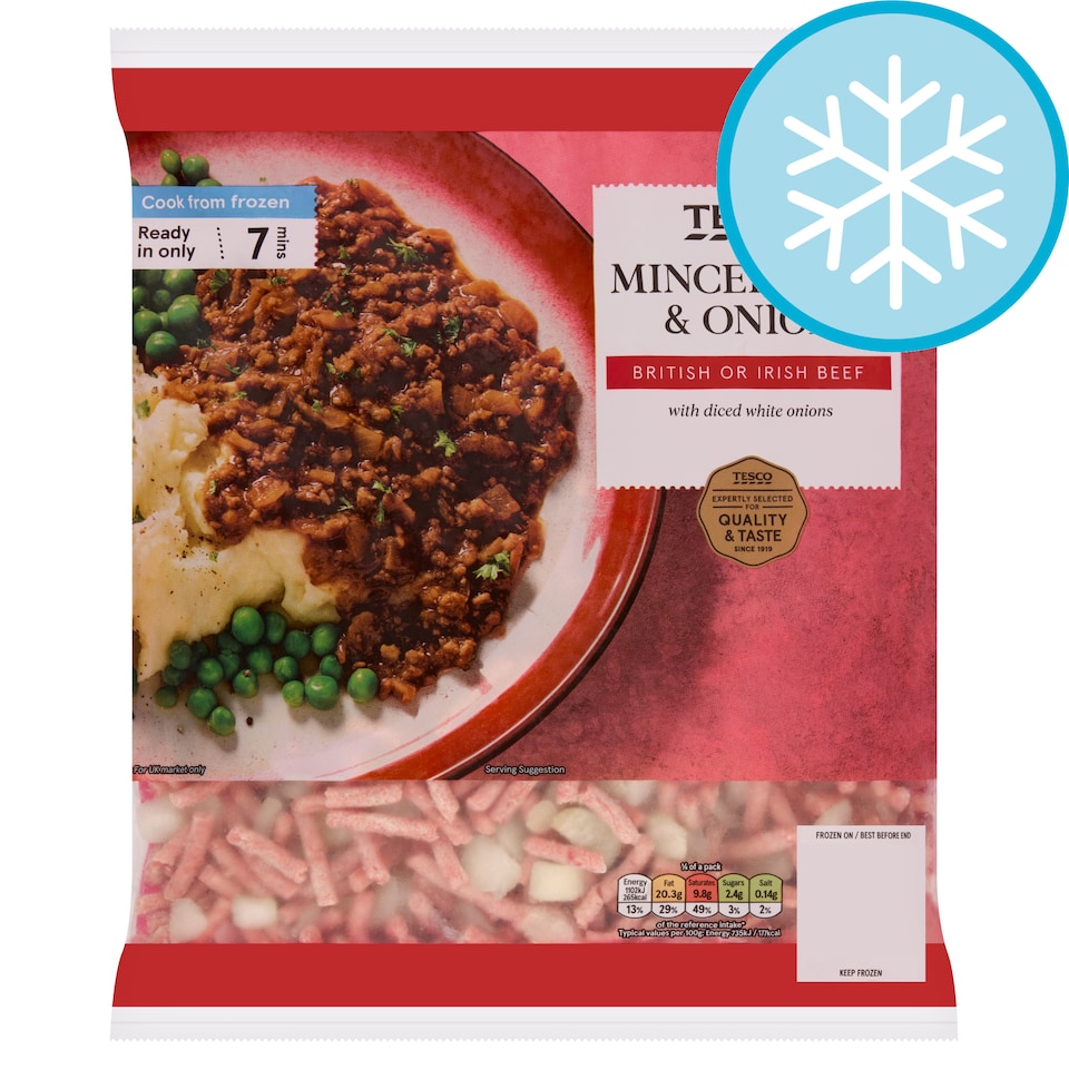 TESCO Minced Beef & Onion 600g
