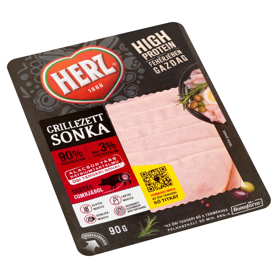 HERZ grillezett sonka 90 g