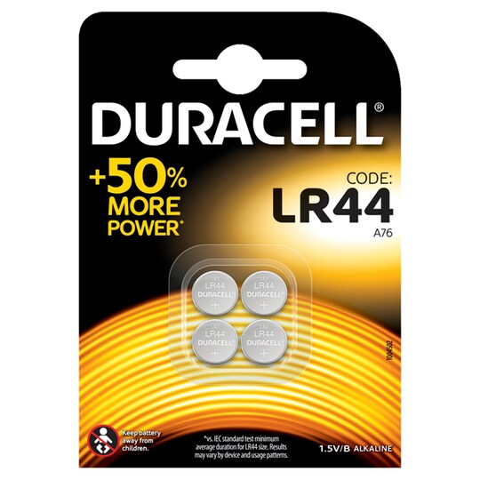 Duracell LR44 4 Pack Tesco Groceries
