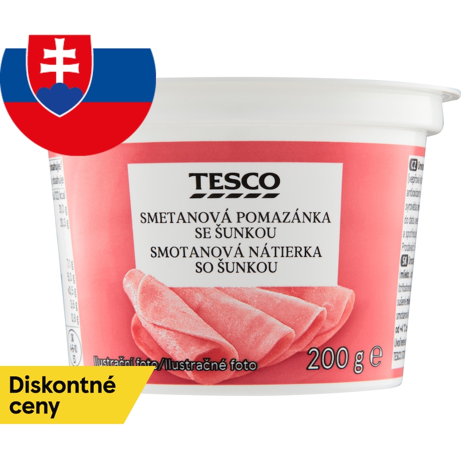 Tesco Smotanová nátierka so šunkou 200 g