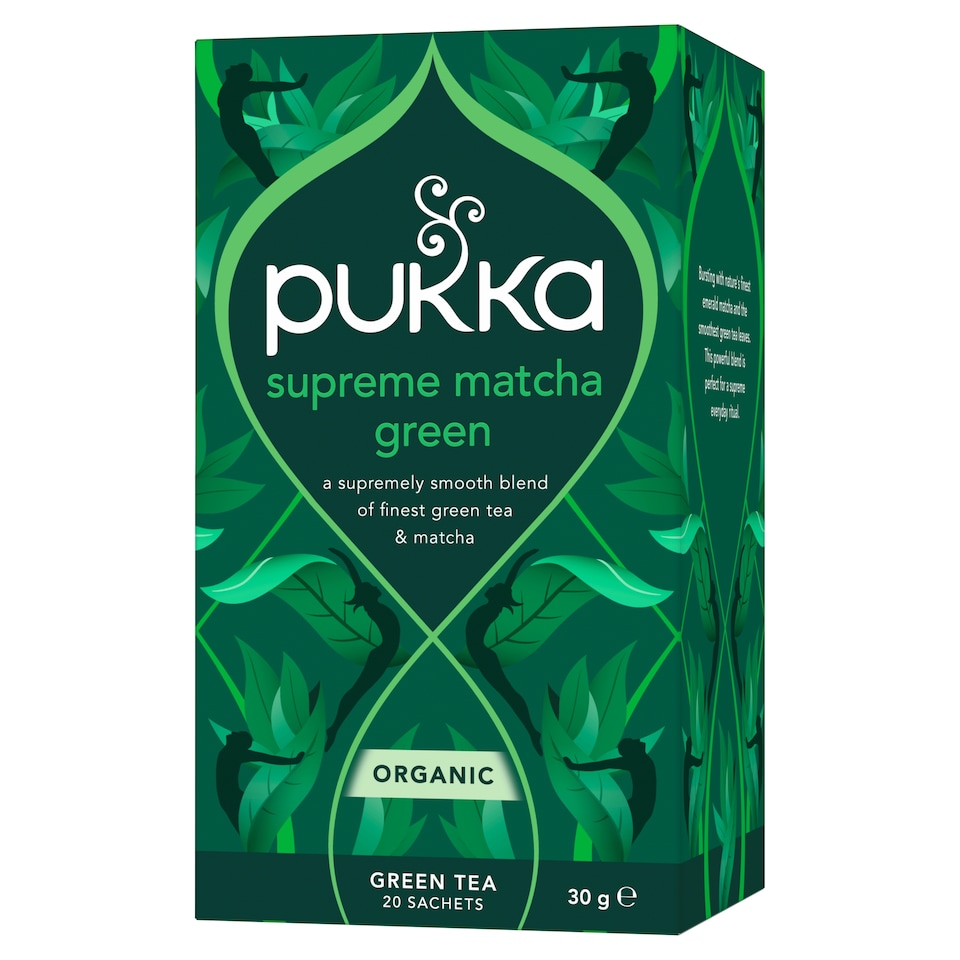 image 1 of Pukka Organic Supreme Matcha Green Herbal Tea 20 Green Tea Bags 30g