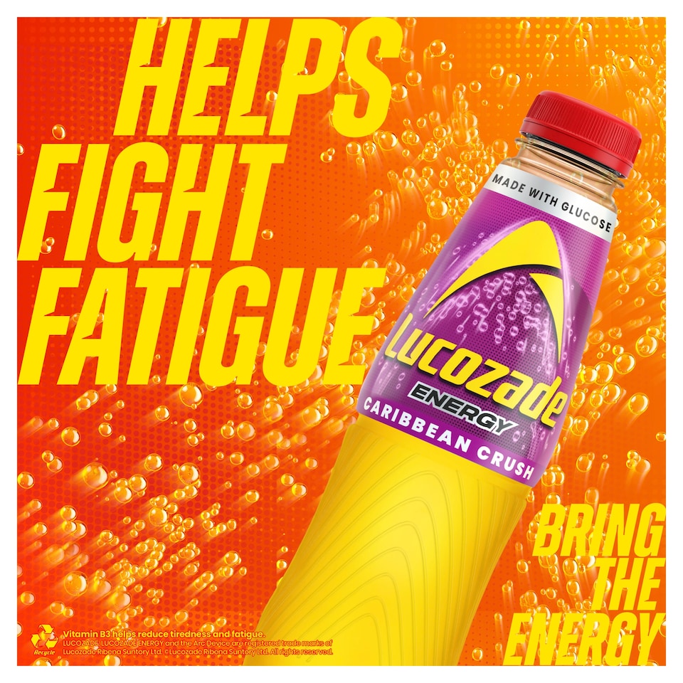 image 1 of Lucozade Energy Carribbean Crush 4 X 380Ml