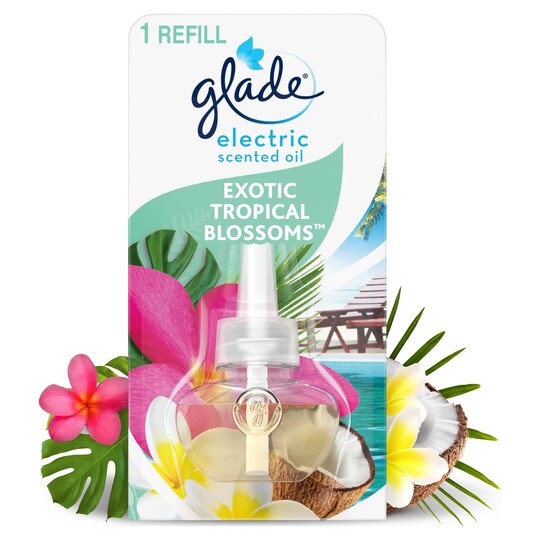 Glade Electric Refill Tropical Blossoms Oil Plugin 20Ml Tesco Groceries