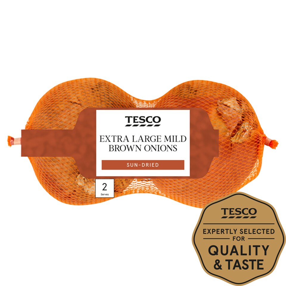 image 1 of Tesco Extra Large Brown Onions 2 Pack
