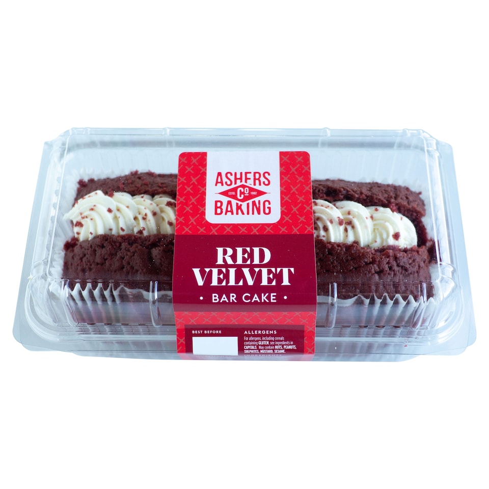 Ashers Red Velvet Bar Cake