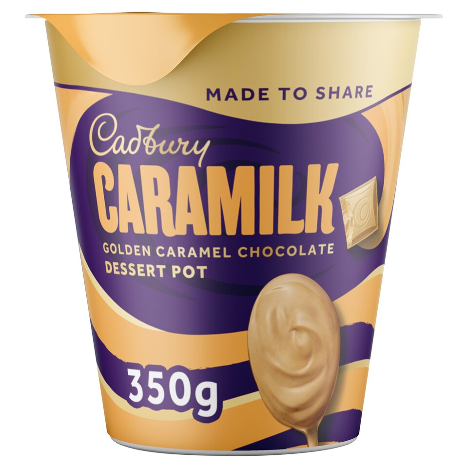 image 1 of Cadbury Caramilk Golden Caramel Chocolate Dessert Pot 350g