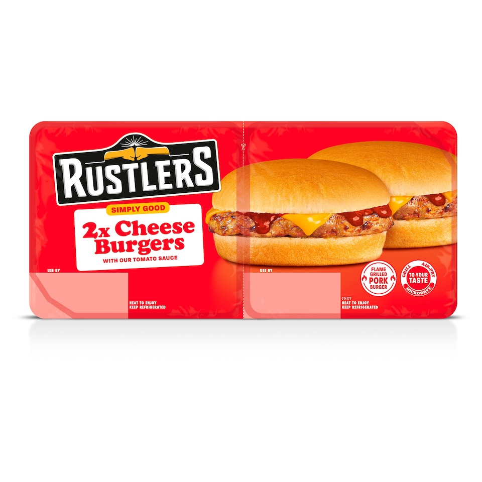 Rustlers Simply Good 2x Cheeseburger 222g