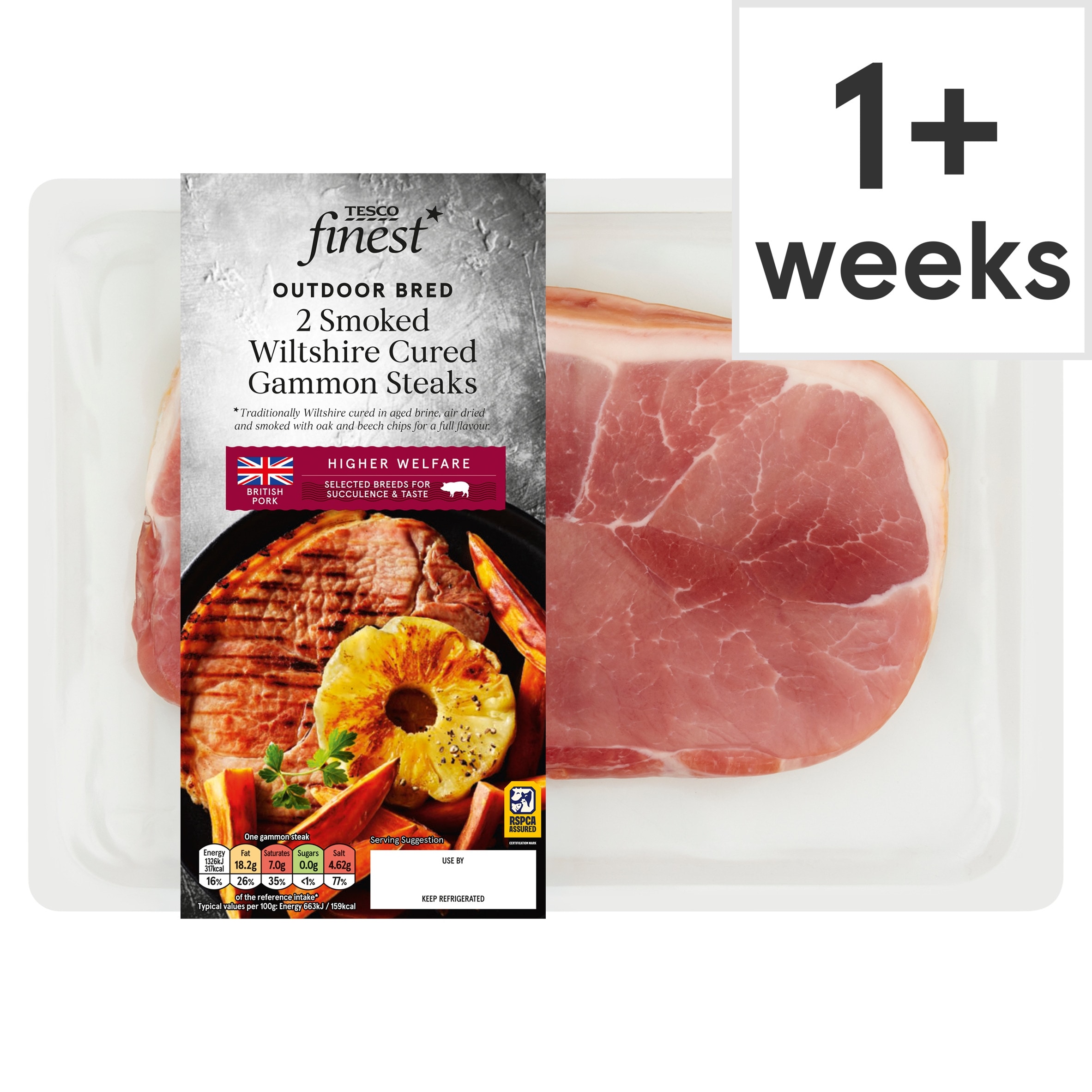 H*d様 GRIM「ORGASM」(2016) TESCO ORGANISATI Tesco Finest Two Smoked Wiltshire Cured Gammon Steaks 400g - Tesco