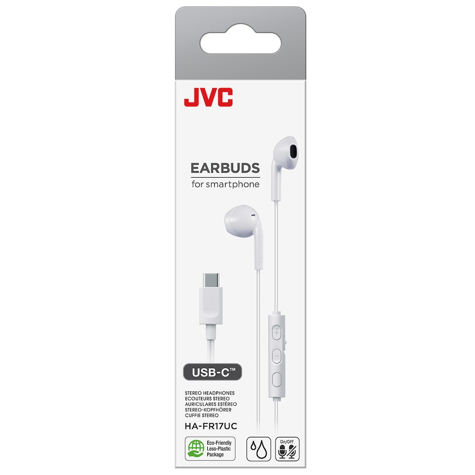 image 1 of JVC White Earbuds USB C HA-FR17UC