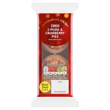 Tesco Mini Pork & Cranberry Pork Pies 2X50g