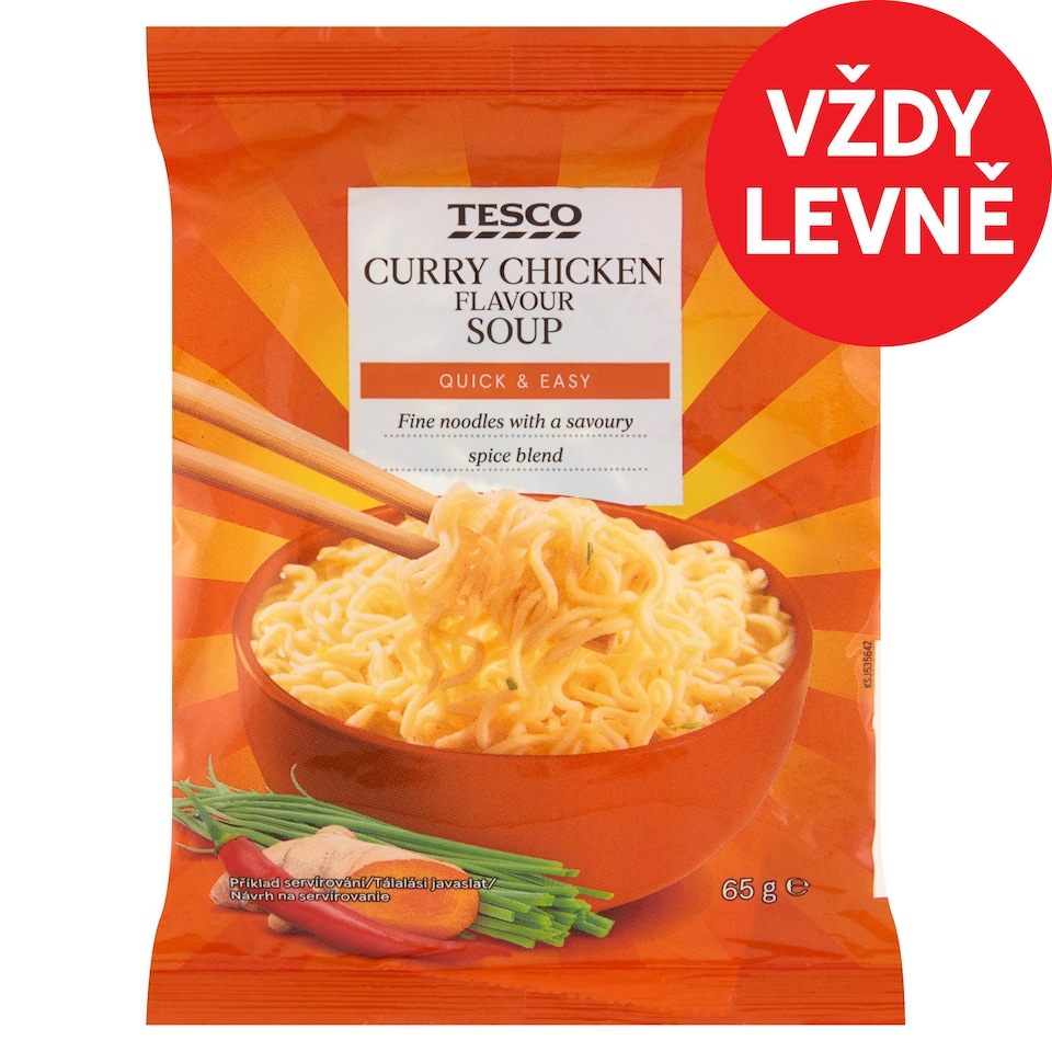 Tesco Curry Chicken Flavour Soup 65g
