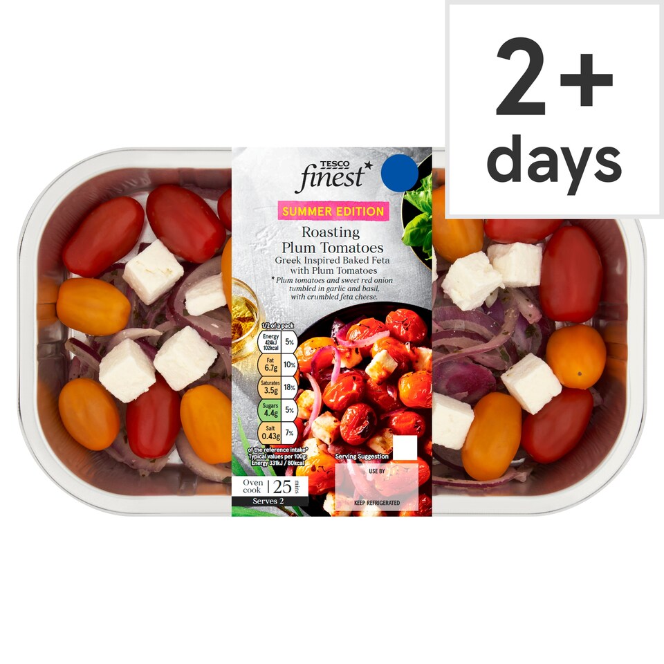 Tesco Finest Roasting Plum Tomatoes with Feta 300g
