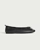 image 1 of F&F School Girls Bow Detail Ballet Flats in Black