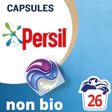 Persil Non Bio 3 in 1 Sensitive Washing Capsules Laundry Detergent 26 Washes 548.6g