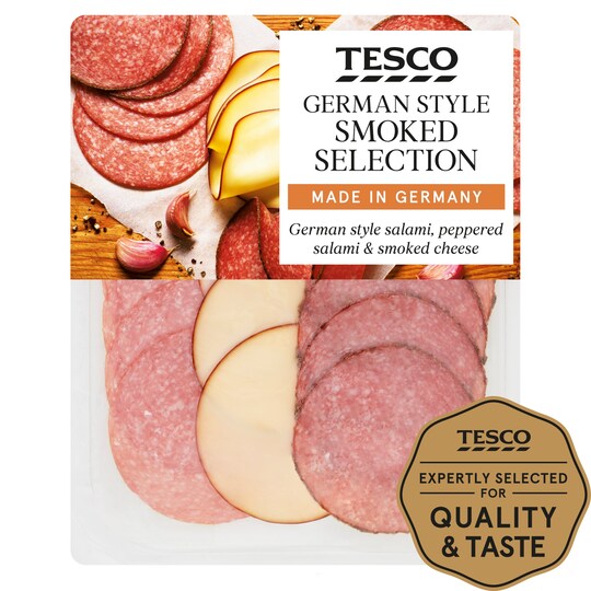 Tesco German Style Meat & Cheese Selection 120G Tesco Groceries