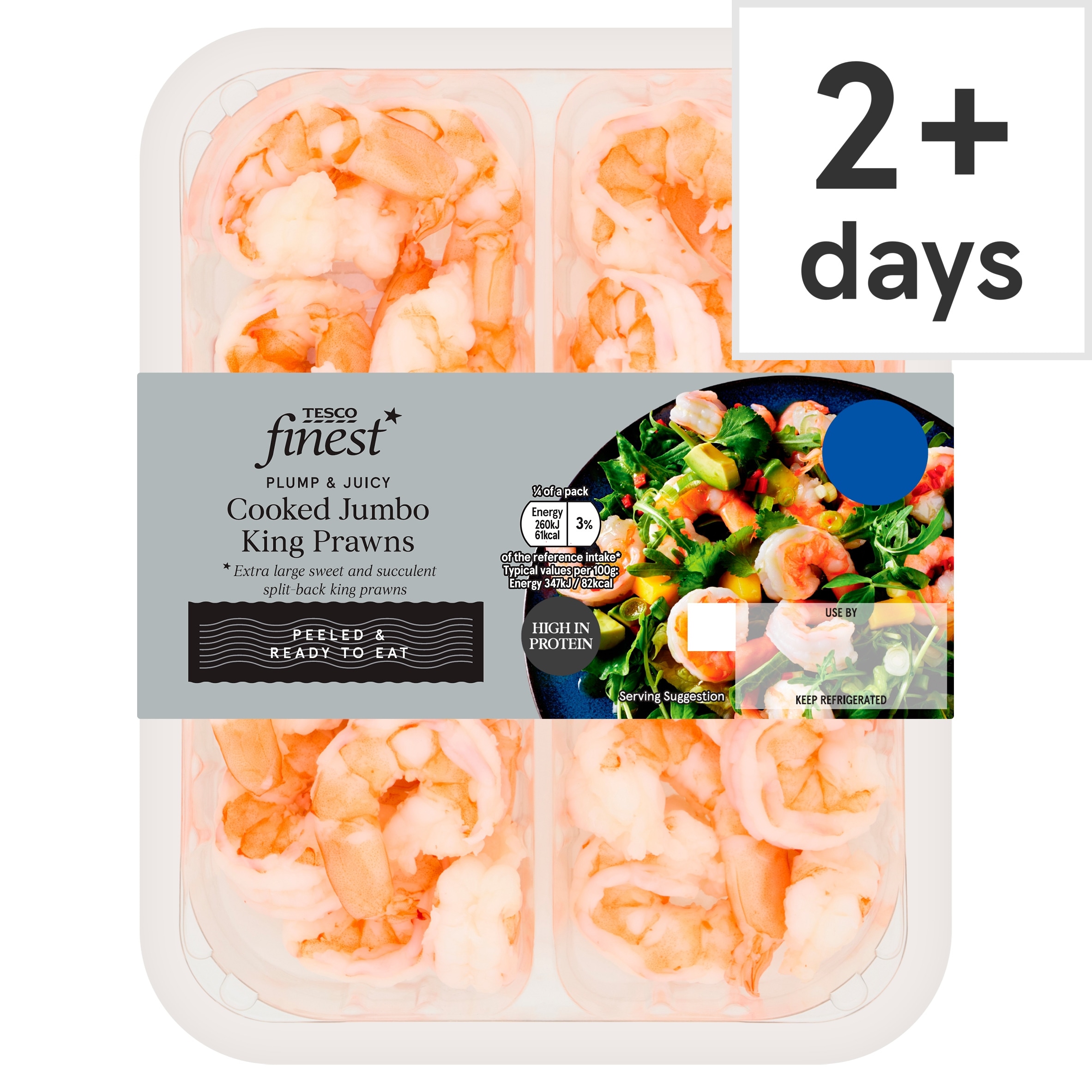 Tesco Finest Cooked Jumbo King Prawns 300g