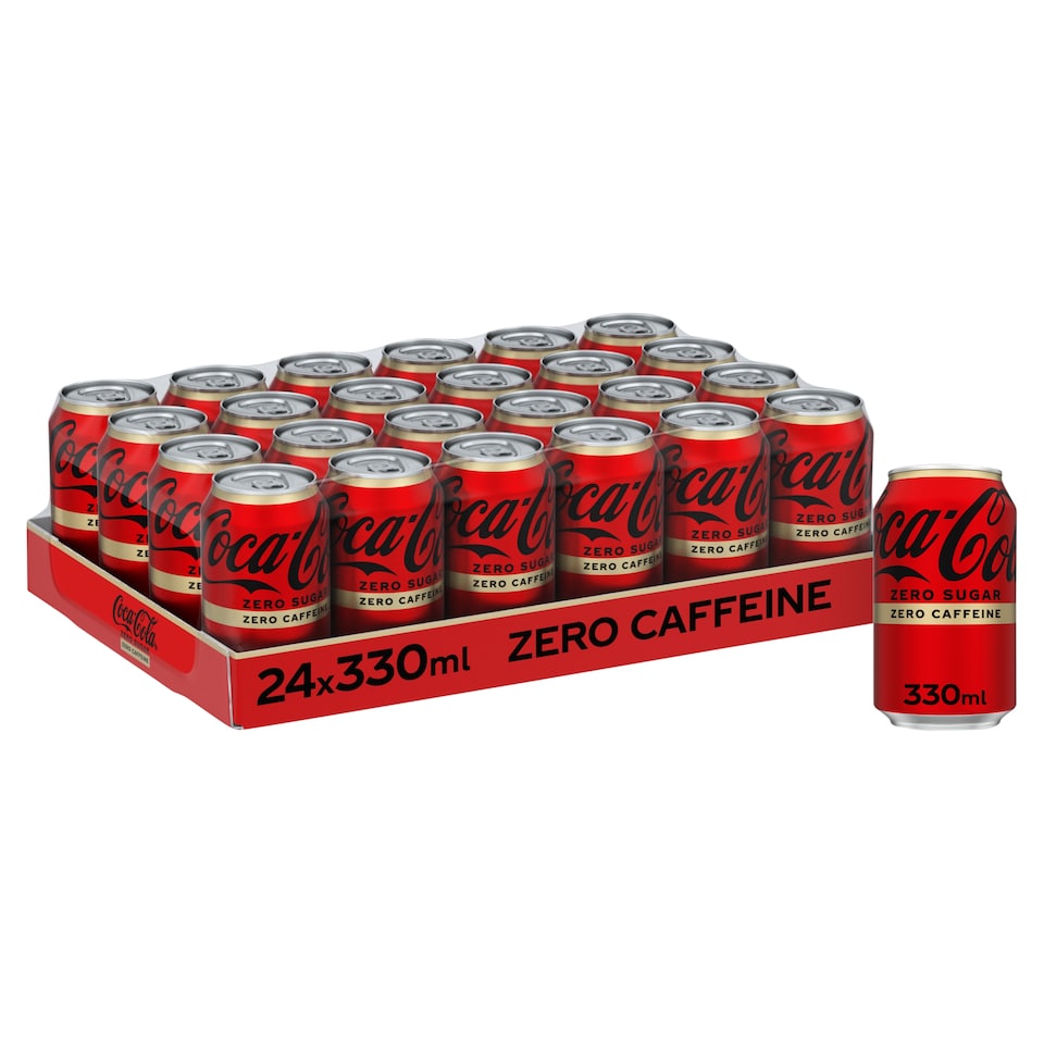 image 1 of Coca-Cola Zero Sugar Zero Caffeine Soft Drink 24 x 330ml