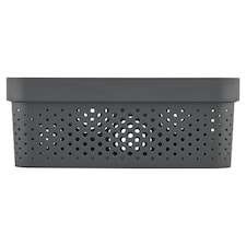 Curver Infinity Box Dots szürke kosár 11 l
