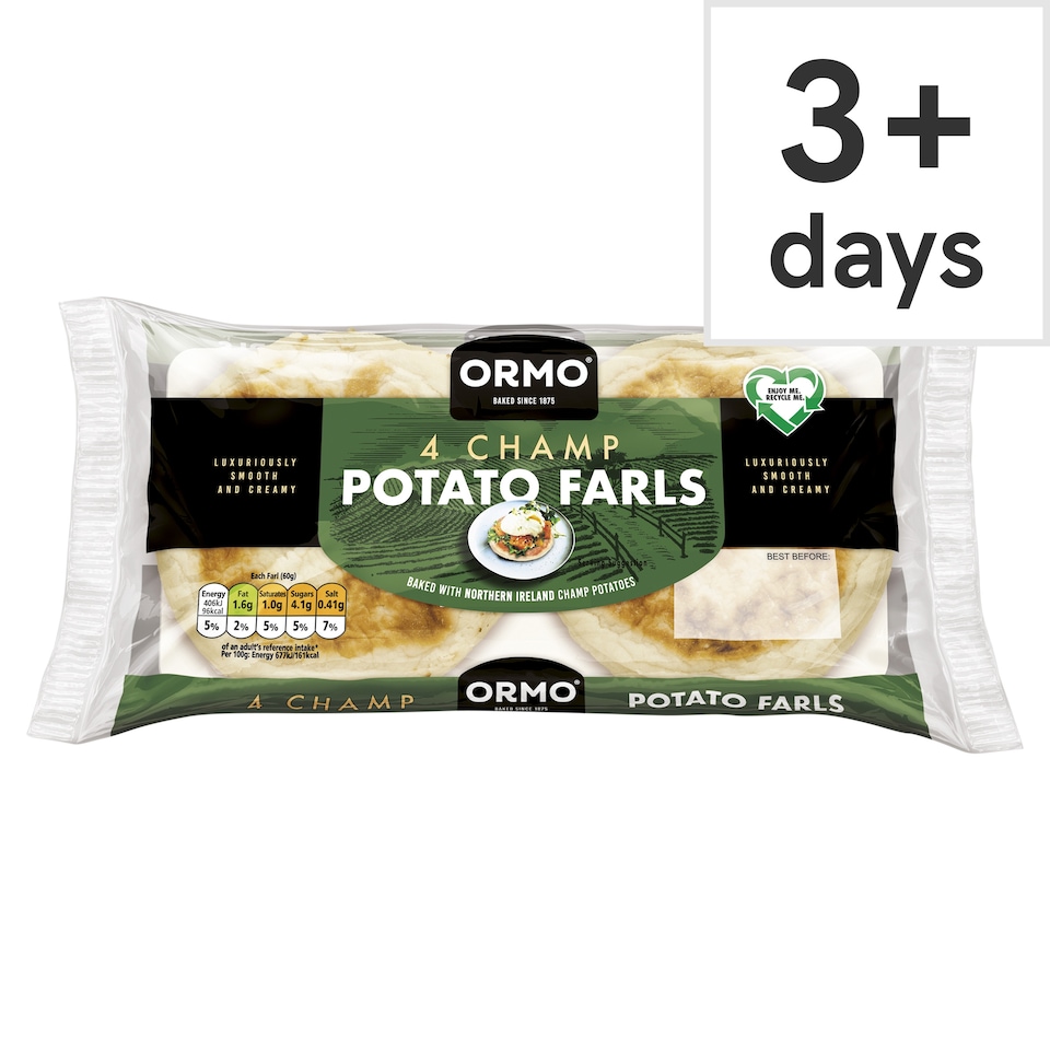 Ormo Champ Potato Farls 4 Pack