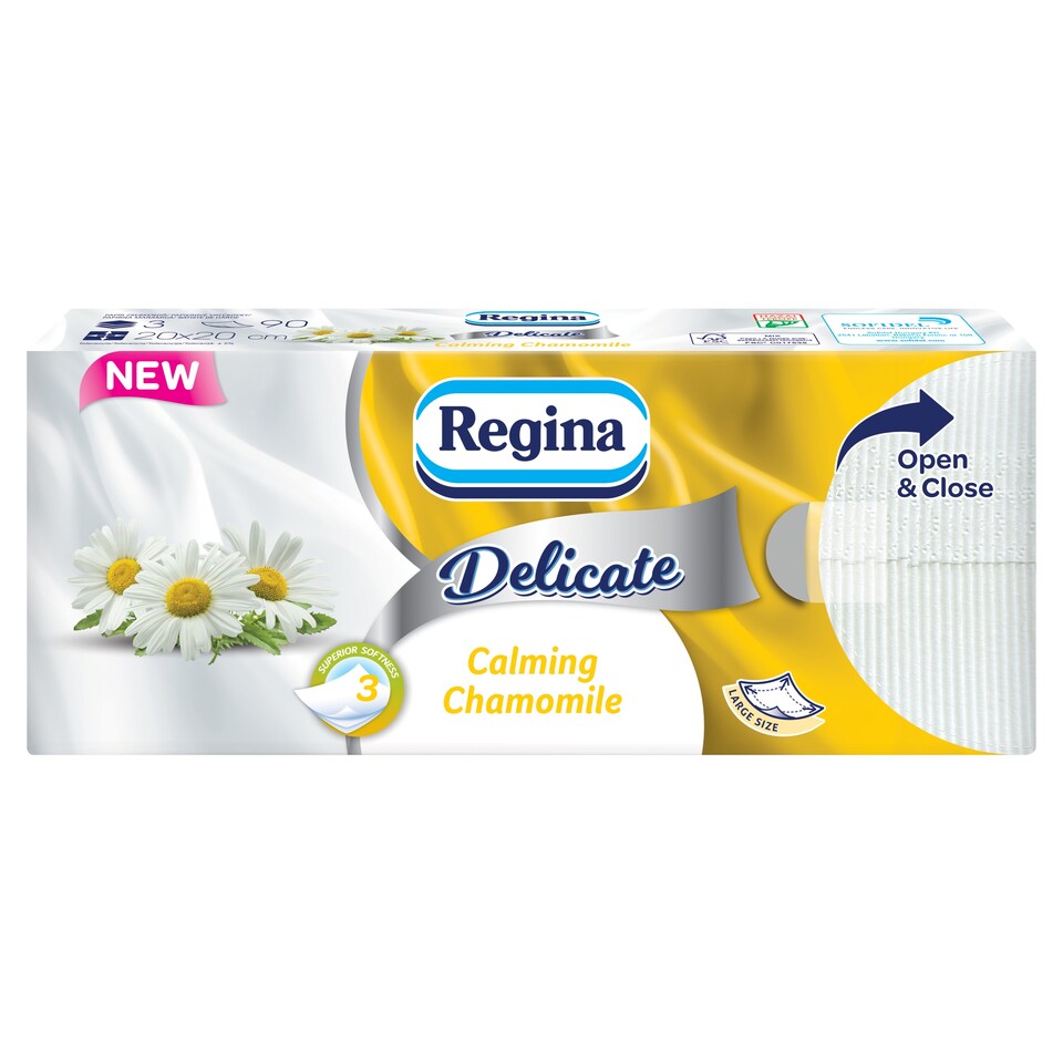 Regina Delicate Calming Chamomile Handkerchief 3 Ply 90 pcs