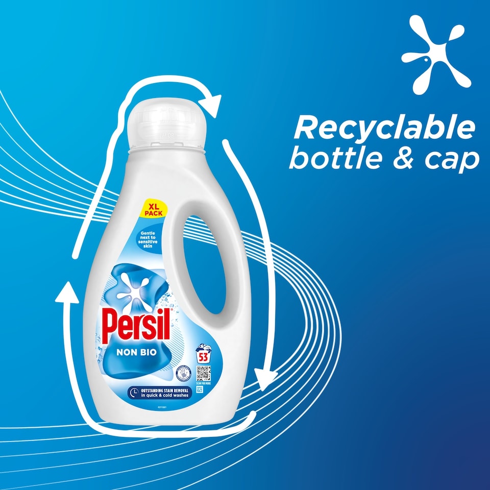 image 1 of Persil Non Bio Laundry Washing Liquid Detergent 53 Washes 1431ml