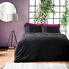 Cosmo Living Tufted Diamond Duvet Set Double