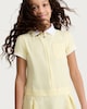 image 1 of F&F School Girls 2-Pack Gingham Short Sleeved Dresses in Yellow