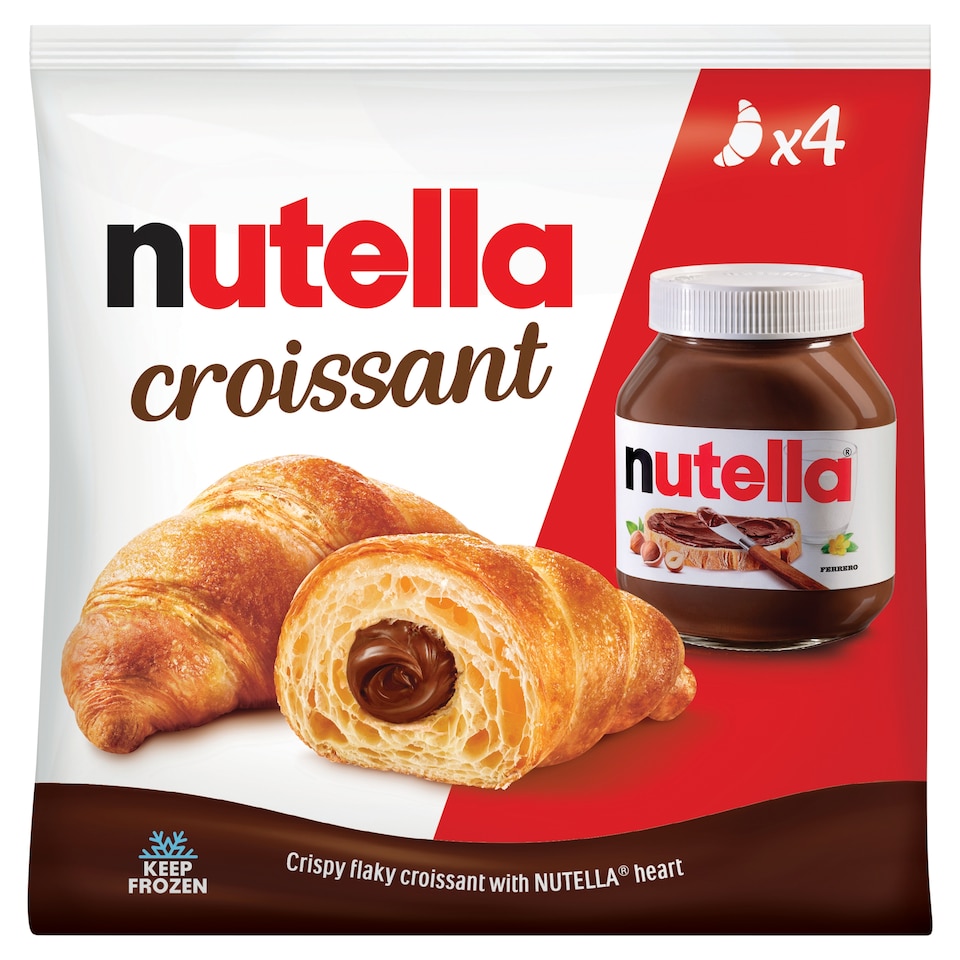 Nutella Croissant gyorsfagyasztott kakaós mogyorókrémmel töltött pékáru 340 g