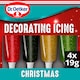 image 1 of Dr Oetker Christmas Glittery Decorng Icing 4 X 76G