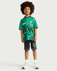 Minecraft 2-Piece Boom TNT T-Shirt and Shorts Set in Green