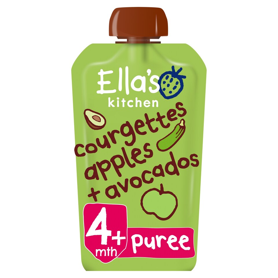 Ella's Kitchen Courgettes Apples Plus Avocados 120G