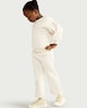 image 3 of F&F Girls 2-Piece Cotton Rich Lace Trim Sweatshirt and Joggers Set in Cream