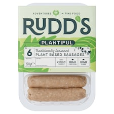 Rudds Plnt/Bsd 6 Meatfree Sausages 270G