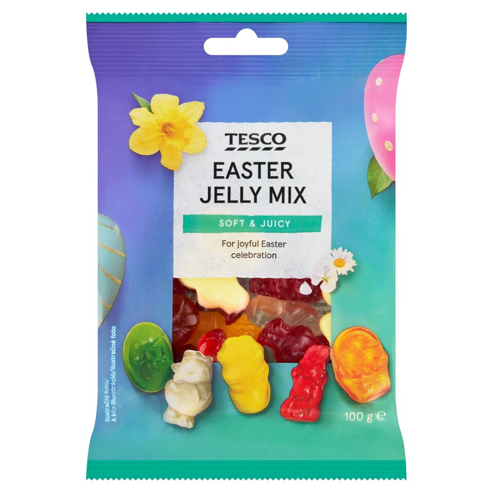 Tesco vegyes gyümölcsízű gumicukor 100 g
