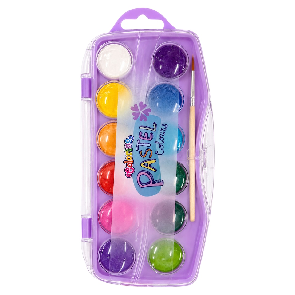 image 1 of Colorino Pastel Colours Water Colours 12 pcs