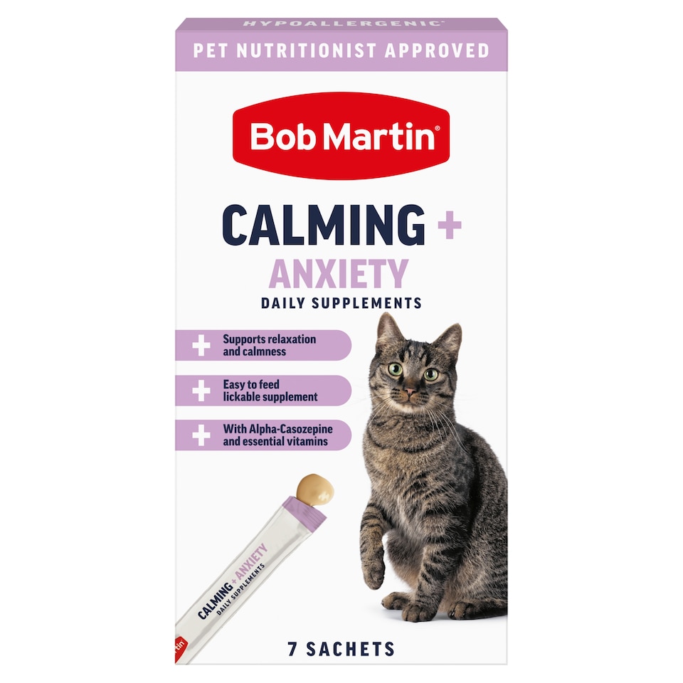 image 1 of  Bob Martin Calming + anxiety Daily supplements 7 sachets 105G