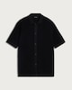 image 4 of The F&F Edit Pure Cotton Textured Knitted Polo Shirt in Black