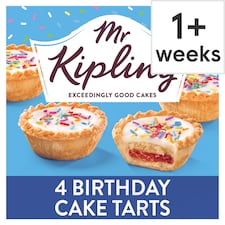 Mr Kipling Birthday Cake Tarts 4 pack