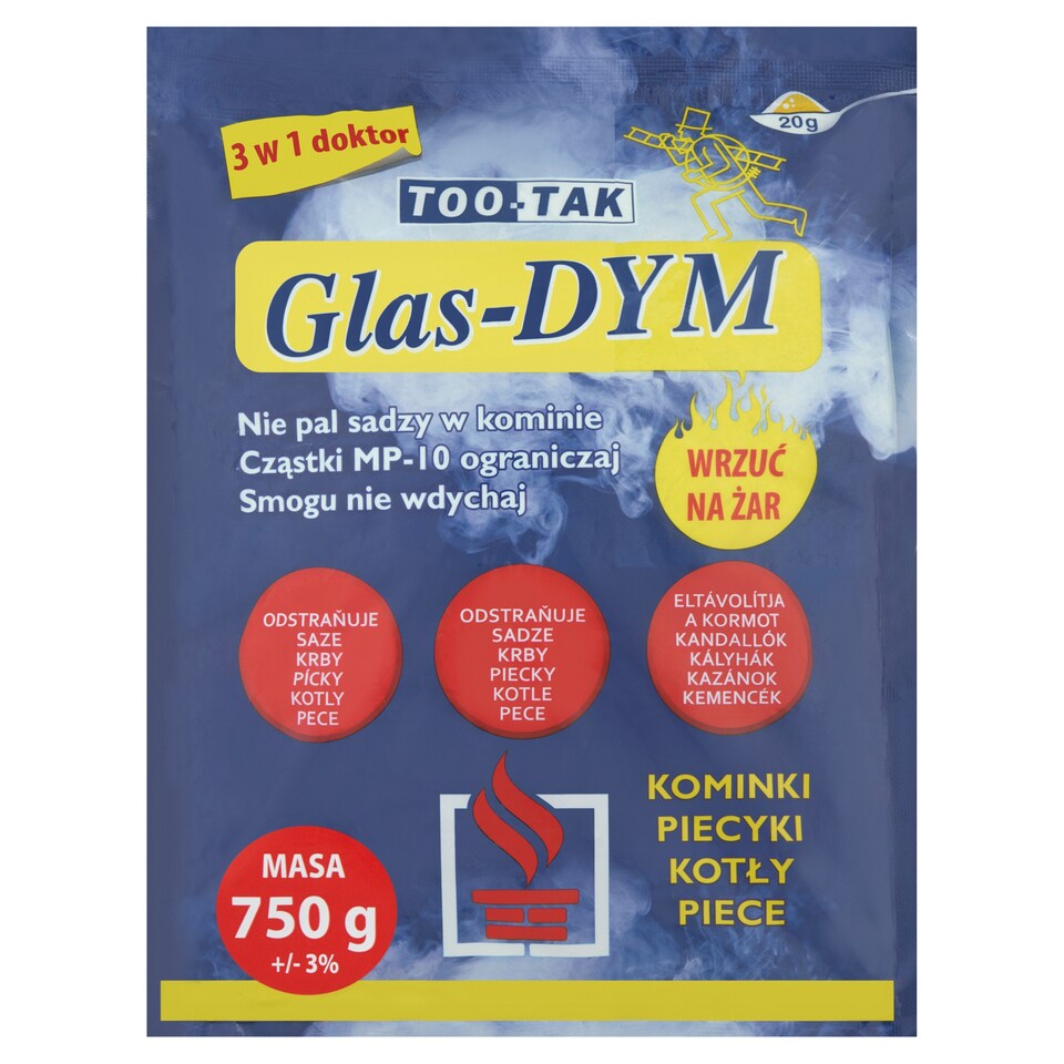 Too-Tak Glas-Dym čistič komínů 750g