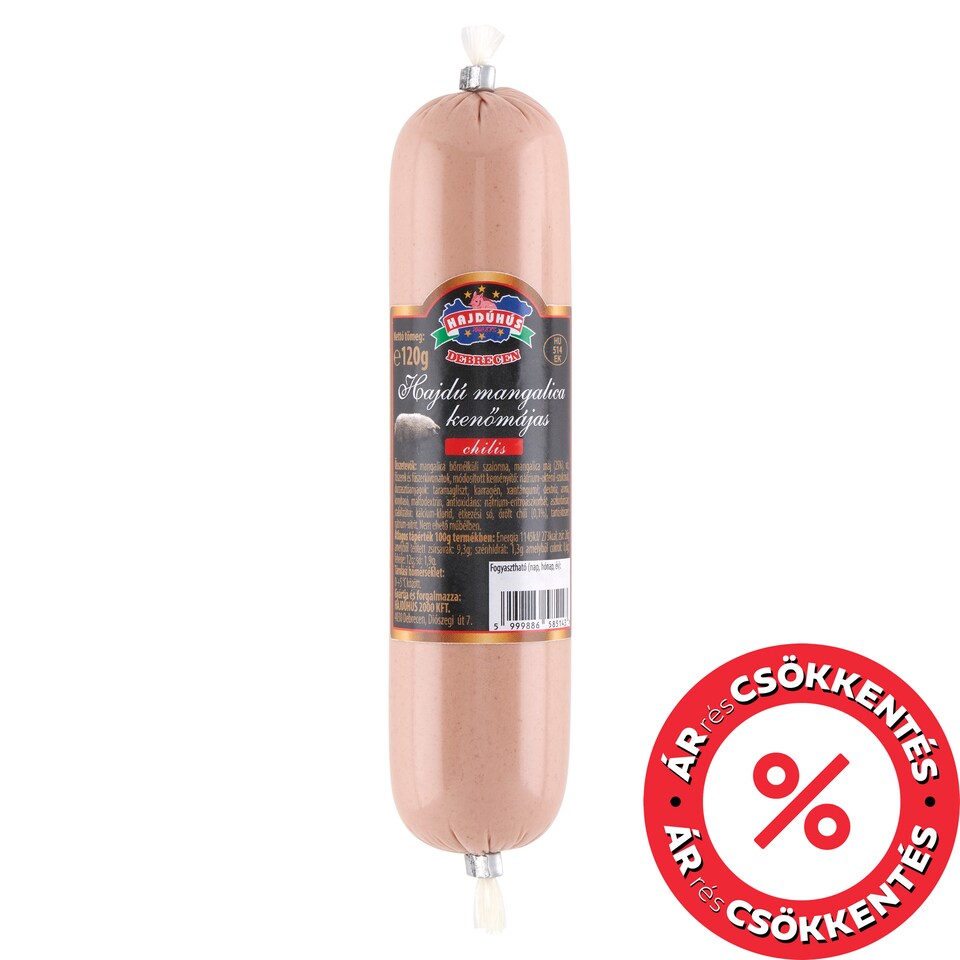 Hajdúhús Hajdú chilis mangalica kenőmájas 120 g