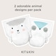 image 2 of Kit & Kin Nappies Size1 Panda 20 Pack 2-6Kg 4-13Lbs