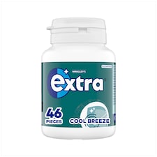 Wrigley's Extra Cool Breeze Flavour Sugarfree Chewing Gum Bottle 46 Pieces 64g