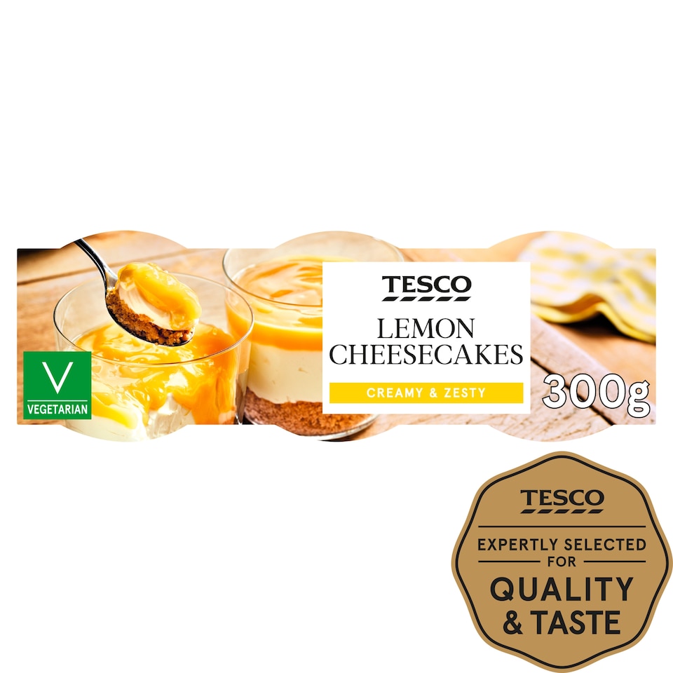 Tesco Lemon Cheesecake 3X100g