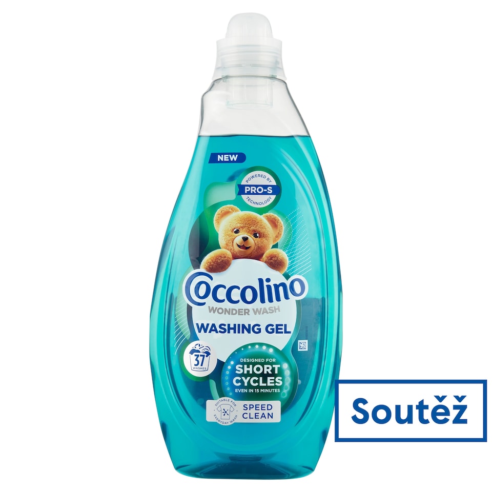 image 1 of Coccolino Wonder Wash Speed Clean Liquid Detergent 37 Washes 1480ml