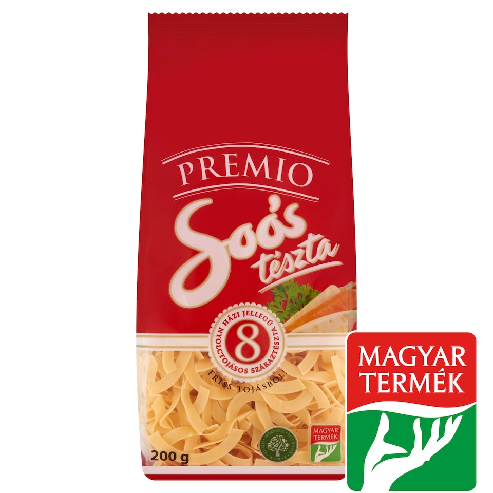 Soós Premio boglyasmetélt házi jellegű nyolctojásos száraztészta 200 g