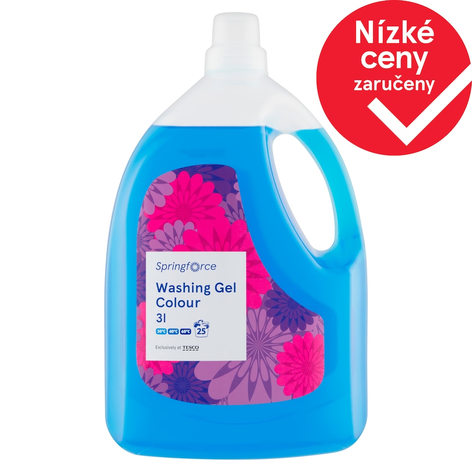 Springforce Gel na praní barevného prádla 25 praní 3l